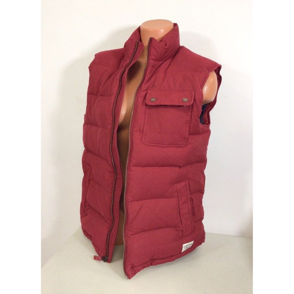 Timberland Red Quilted Puffer Vest